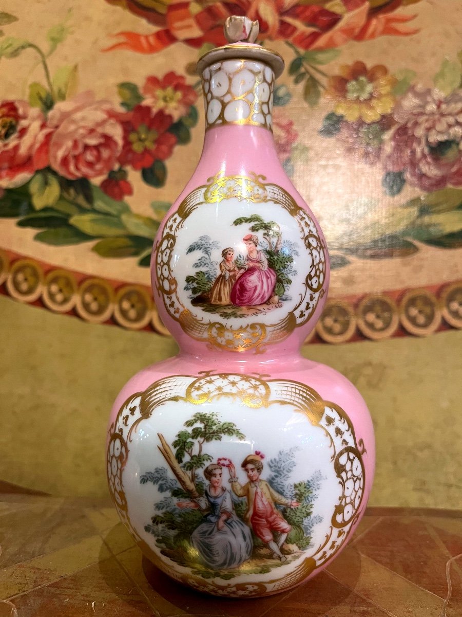 Meissen, Paire De Vases en Porcelaine de  Augustus Rex -photo-2