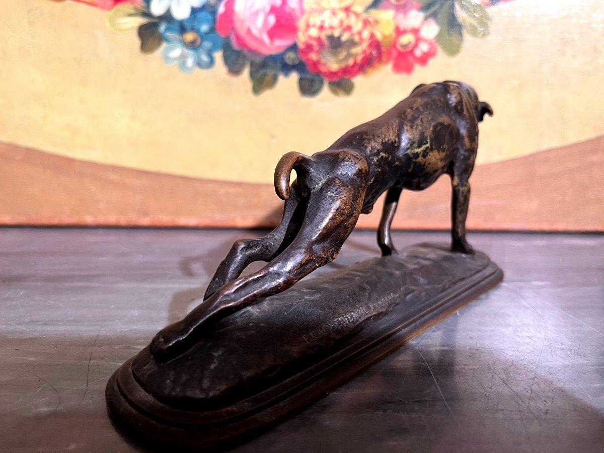 Bronze, Fremiet Dog, XIX Th.-photo-4