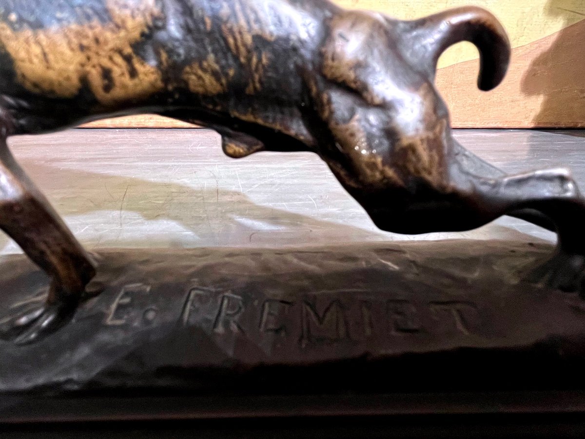 Bronze, Fremiet Dog, XIX Th.-photo-2