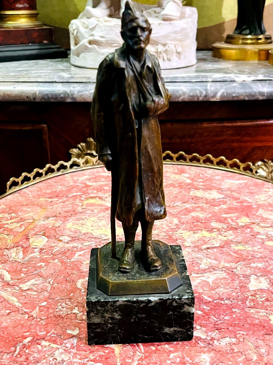 Bronze, D’eugène Doumenc, Poilu. -photo-3