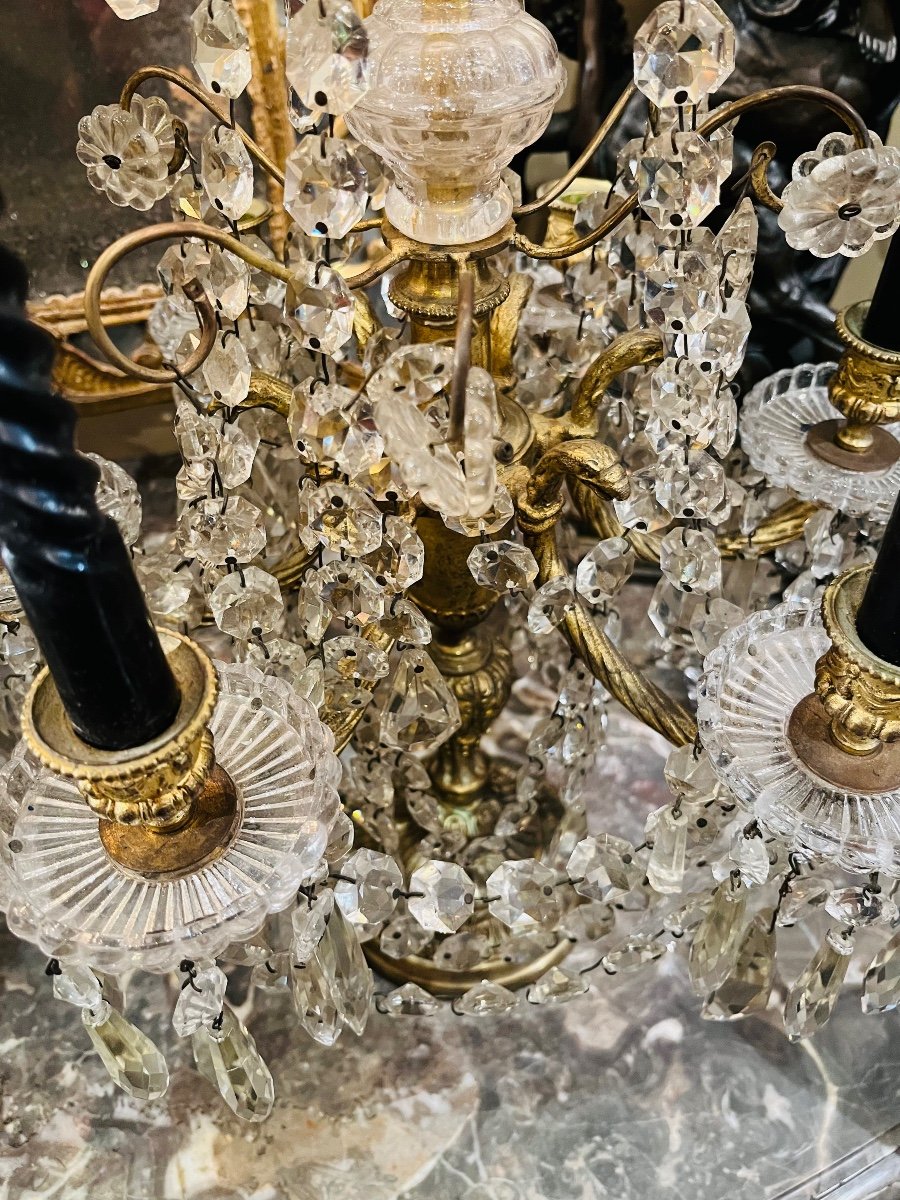 Paire De Girandoles, XIX ème -photo-2