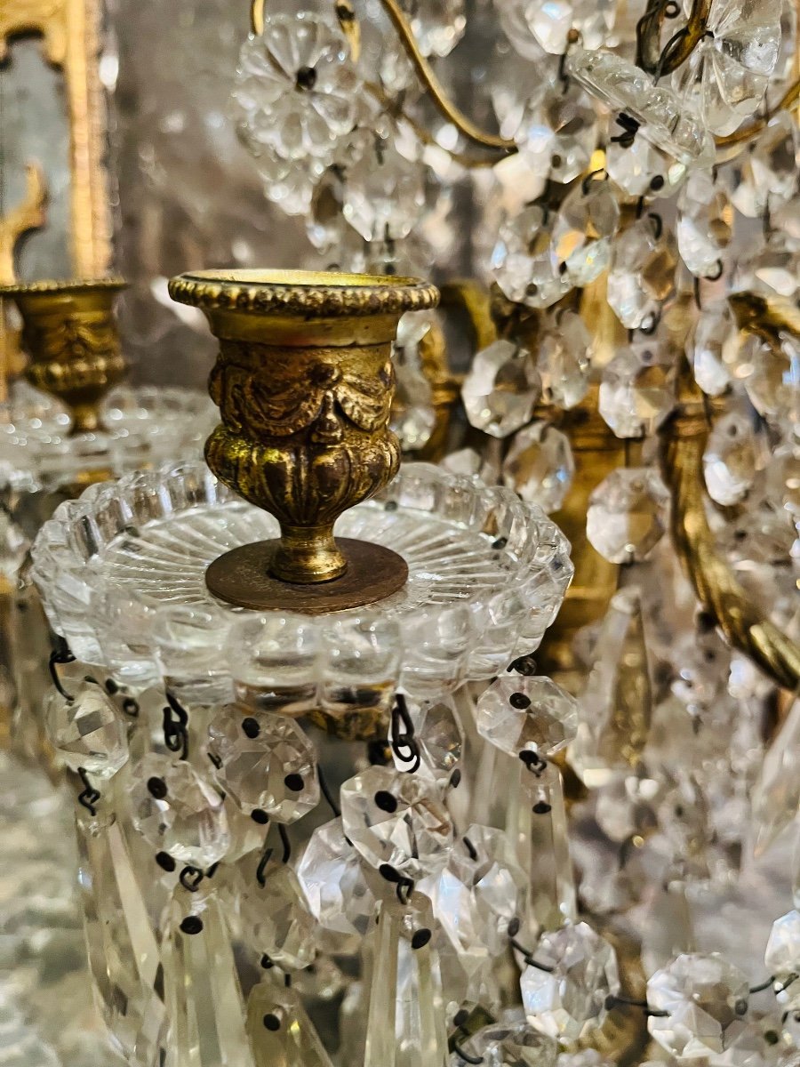 Paire De Girandoles, XIX ème -photo-2