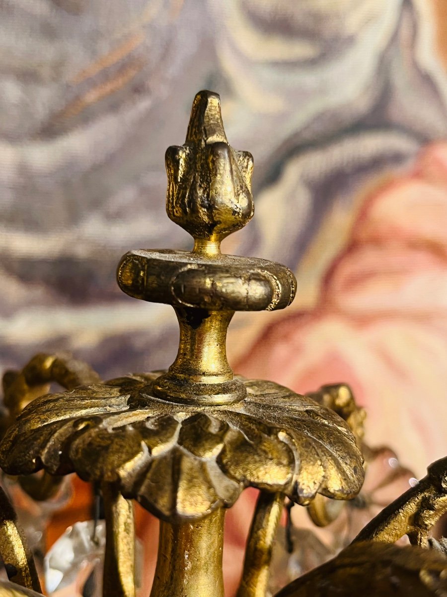 Paire De Girandoles, XIX ème -photo-3