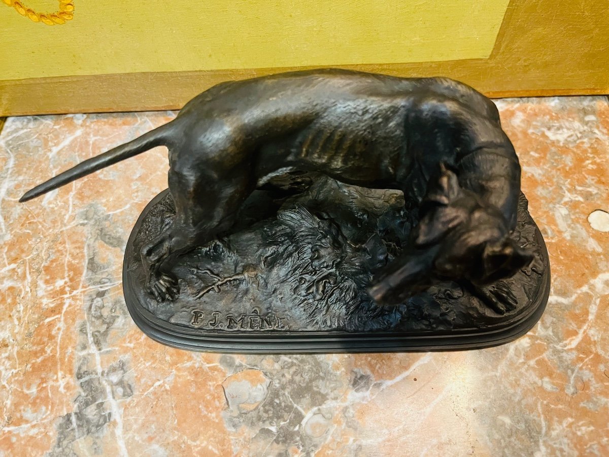 Bronze Animalier De Pierre Jules Mène-photo-2