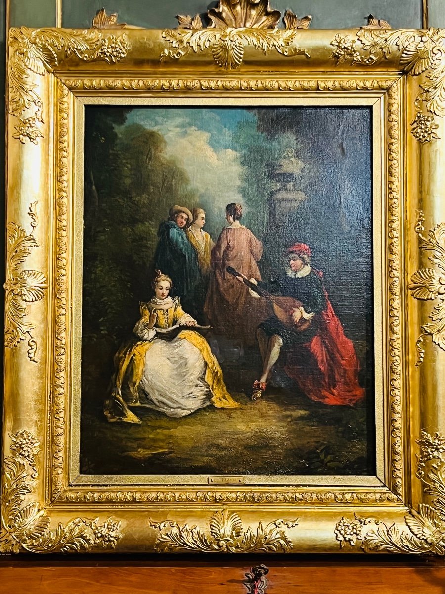 English School Country Scene, Late 18th Century