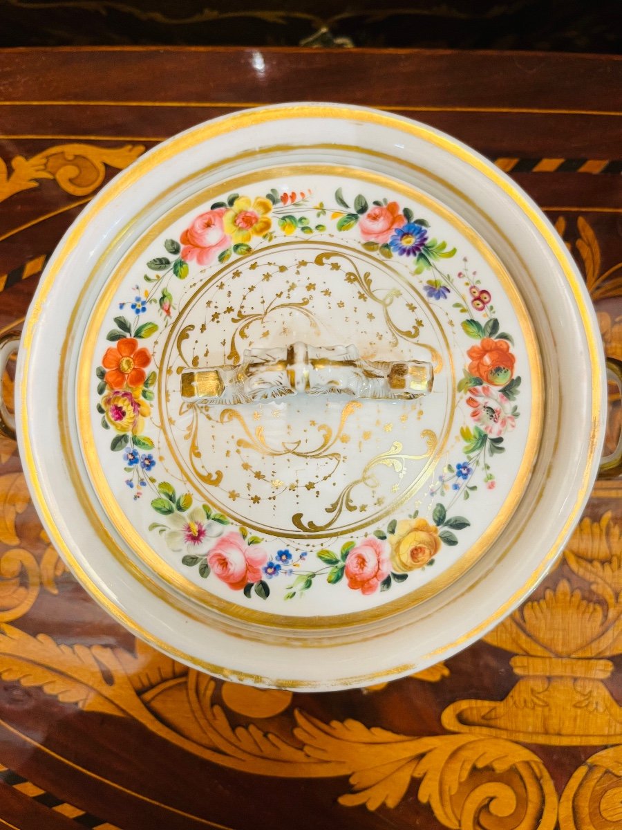 Jacob Petit, Coupe Couverte en Porcelaine, XIX ème -photo-4