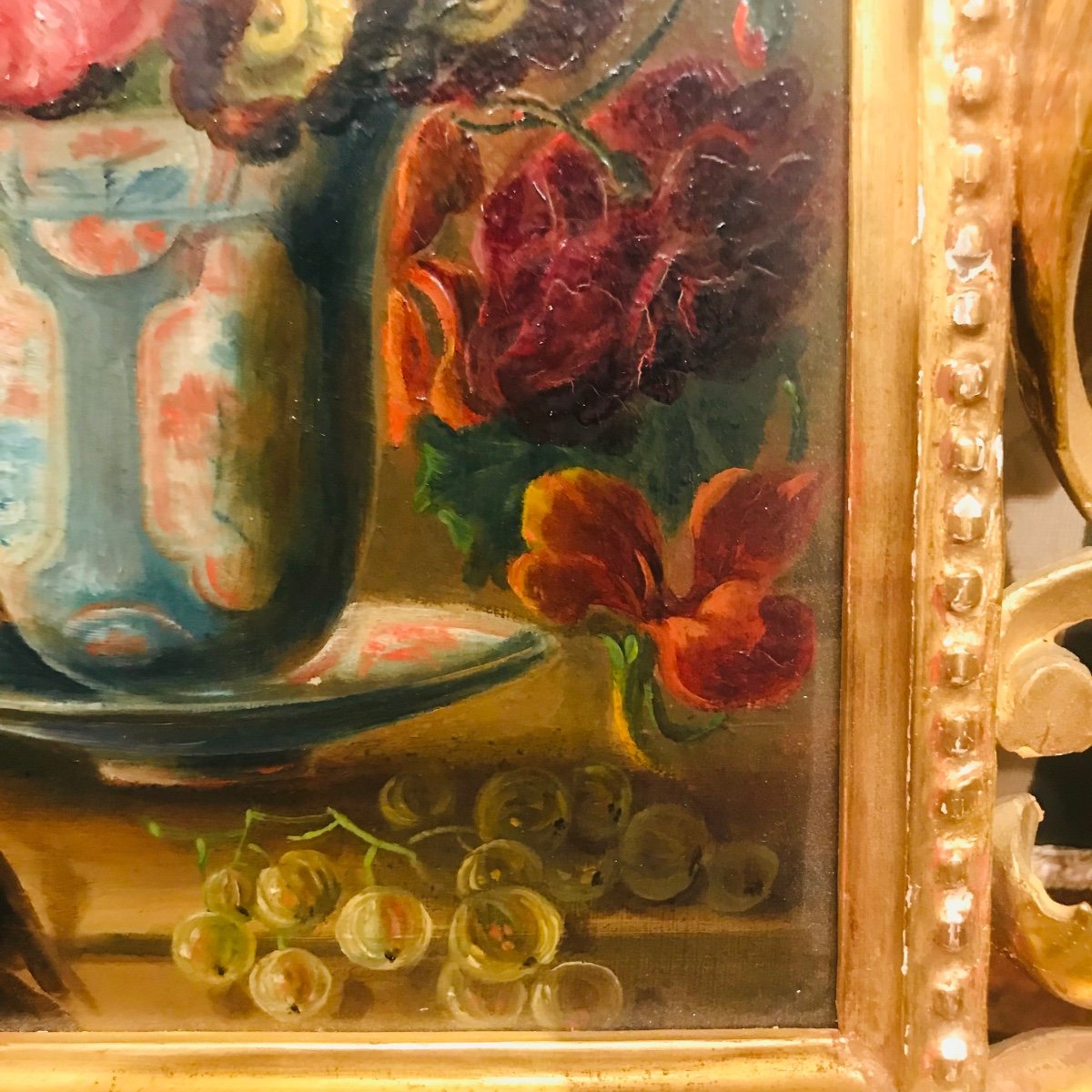 Ecole Italienne, Nature Morte, Huile Sur Panneau, Fin XIX ème -photo-2