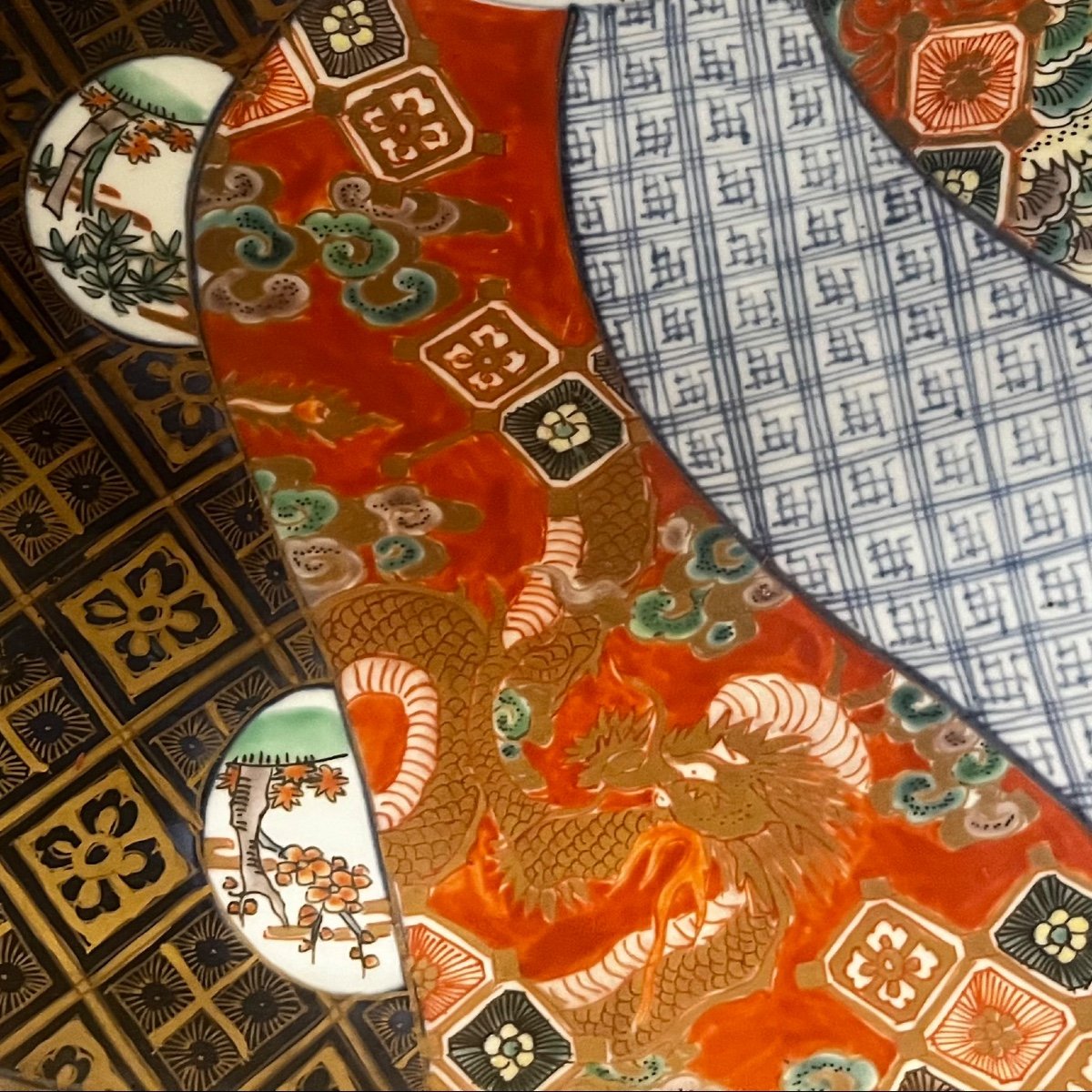 Japan, Pair Of Large Nineteenth Dishes.-photo-1