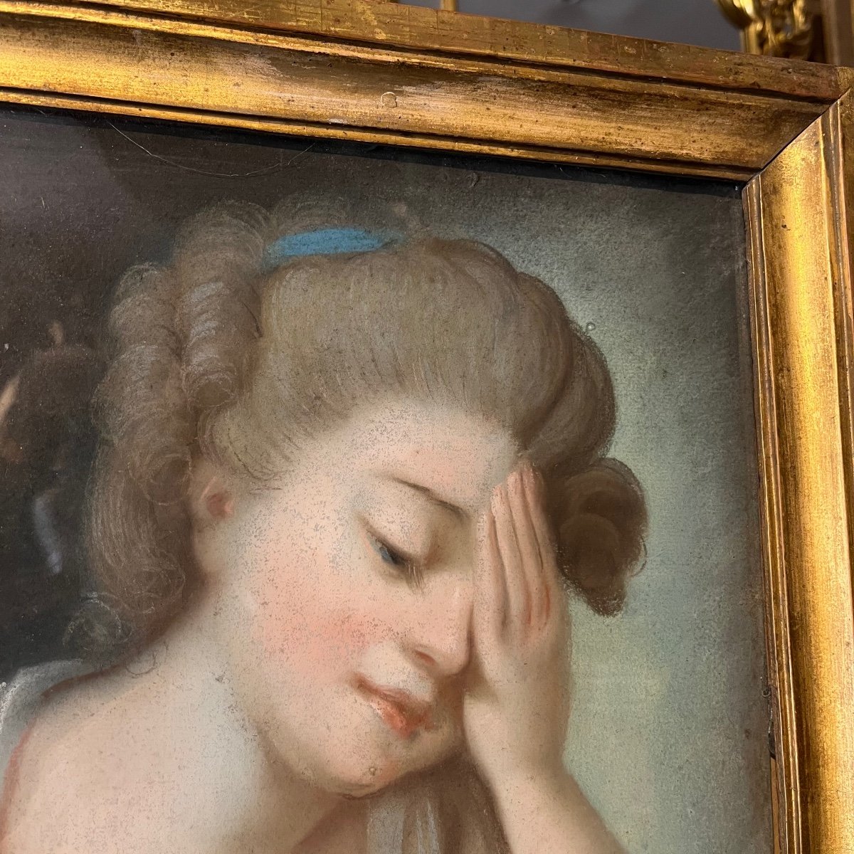 Pastel, école Française Du XVIII ème.-photo-4
