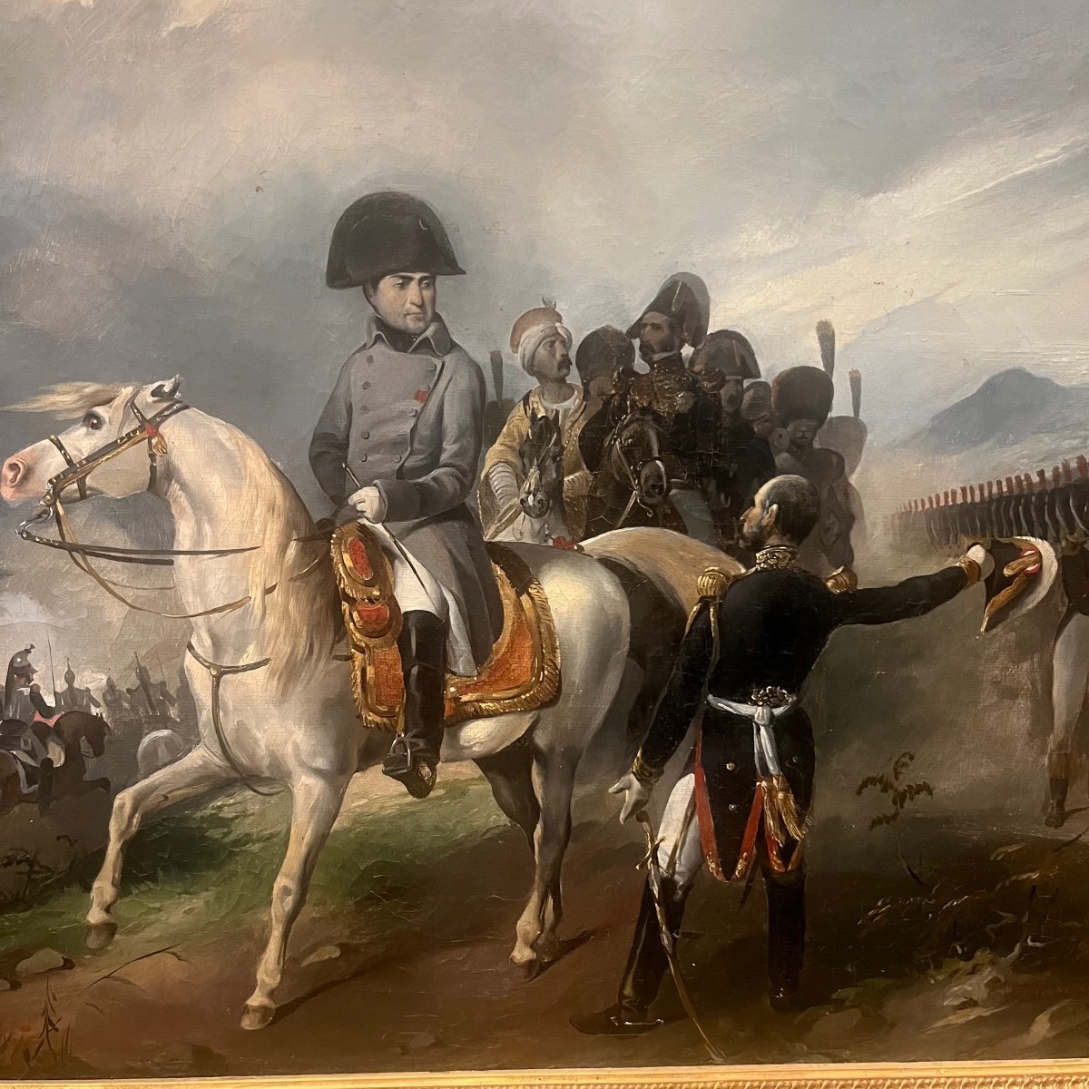 Napoleon Bonaparte Equestrian Scene, 19th Century -photo-4