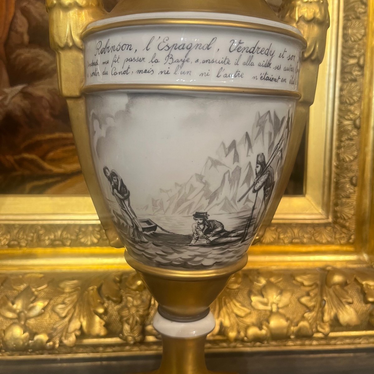 Paris, Paire De Vases En Porcelaine, XIX ème -photo-5