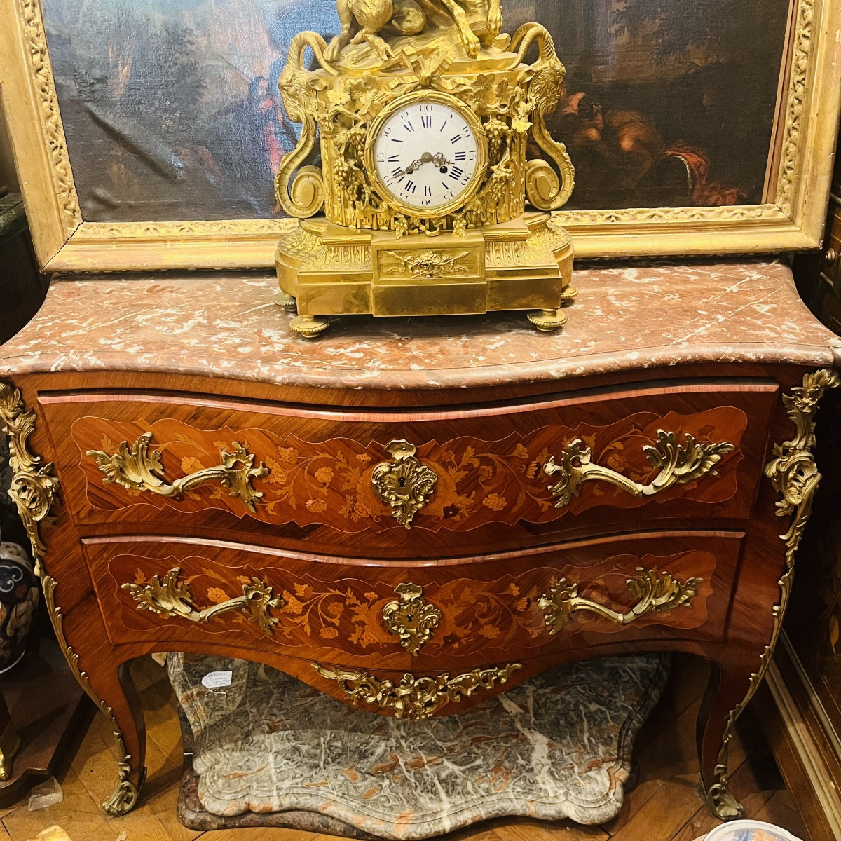Marquetry Chest Of Drawers, Napoleon III Period