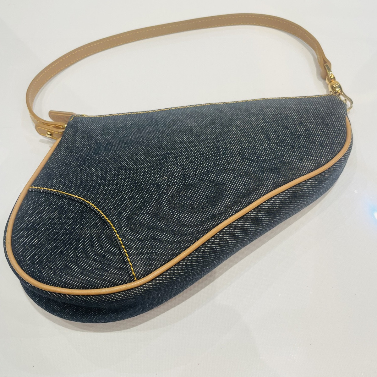 Christian Dior, Mini Denim Saddle.-photo-6