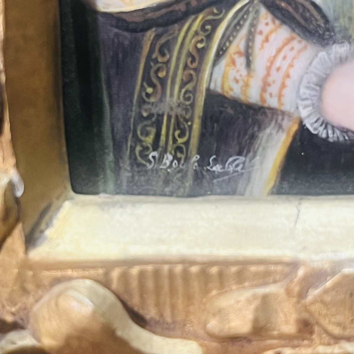 Ecole Flamande, portrait D’Anne d’Autriche XIX ème.-photo-4