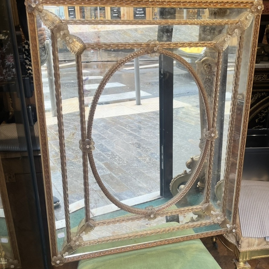 Venetian Mirror By Venetian Art, Trianon Model.
