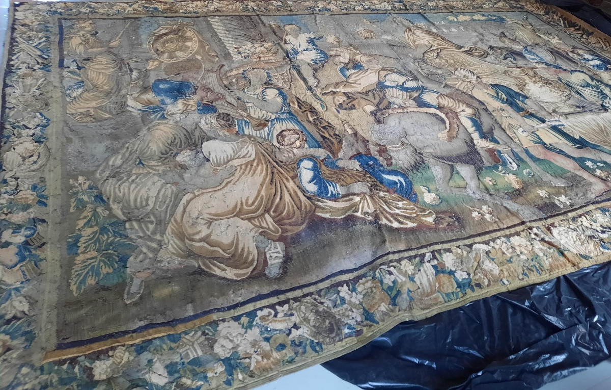 Aubusson, le Triomphe d’Alexandre XVIIe siècle. 