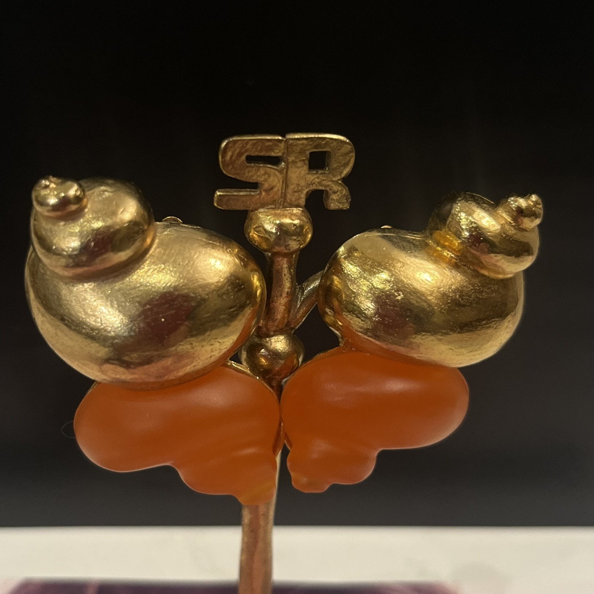 Dior, boucles d’oreilles à clips coquillages -photo-1