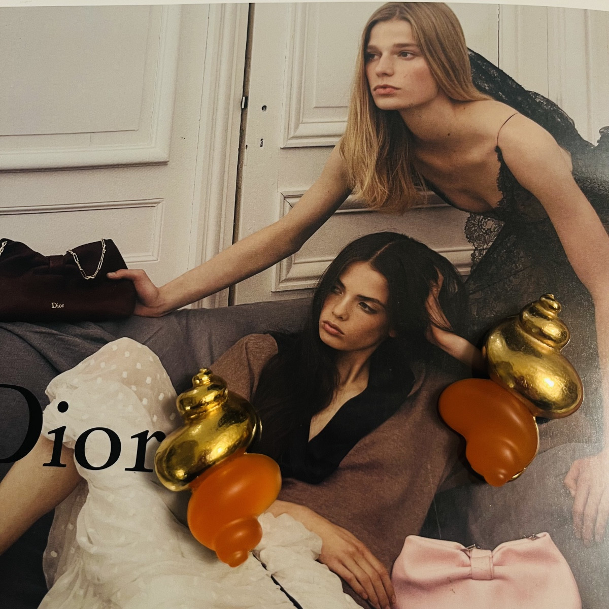 Dior, boucles d’oreilles à clips coquillages -photo-2