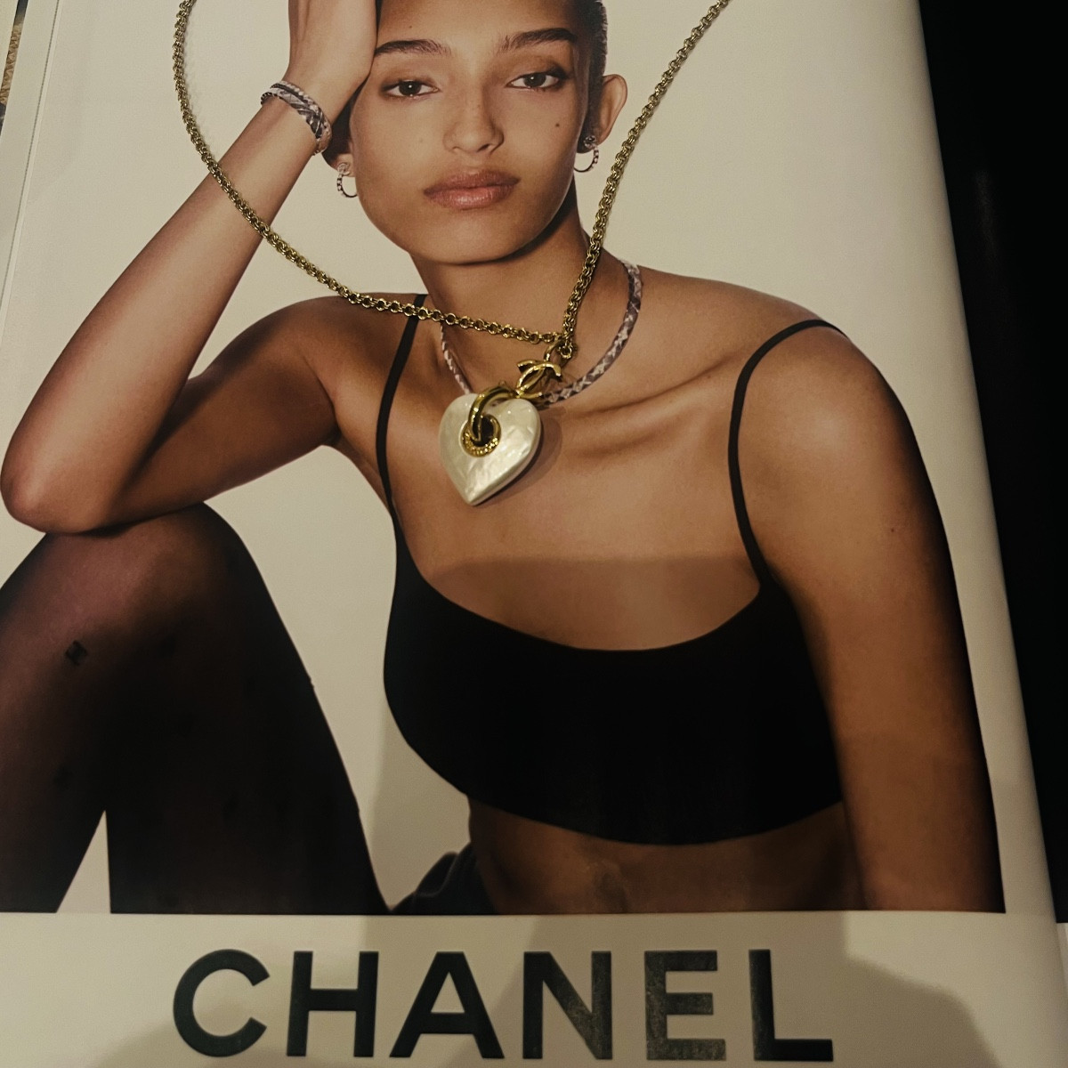 Chanel, collier cœur -photo-5
