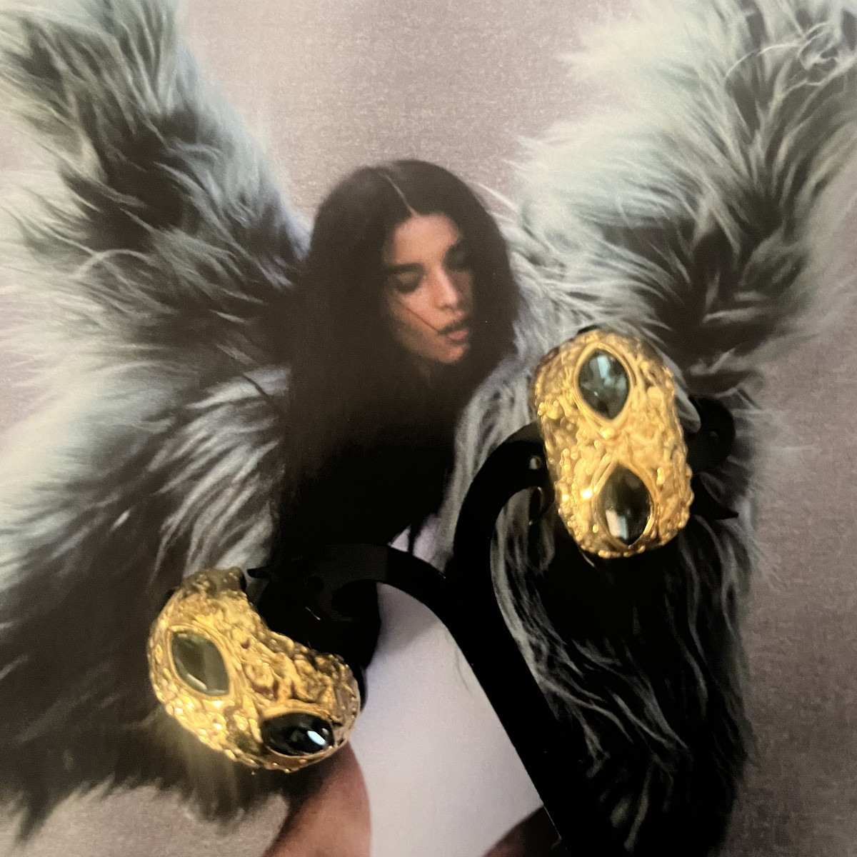 Yves Saint Laurent, Cabochon Earrings-photo-3