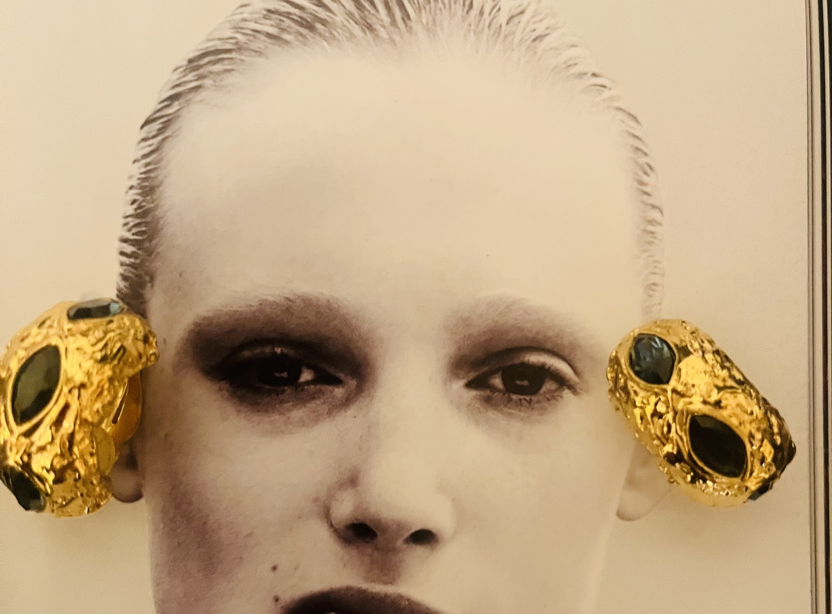 Yves Saint Laurent, Cabochon Earrings-photo-1