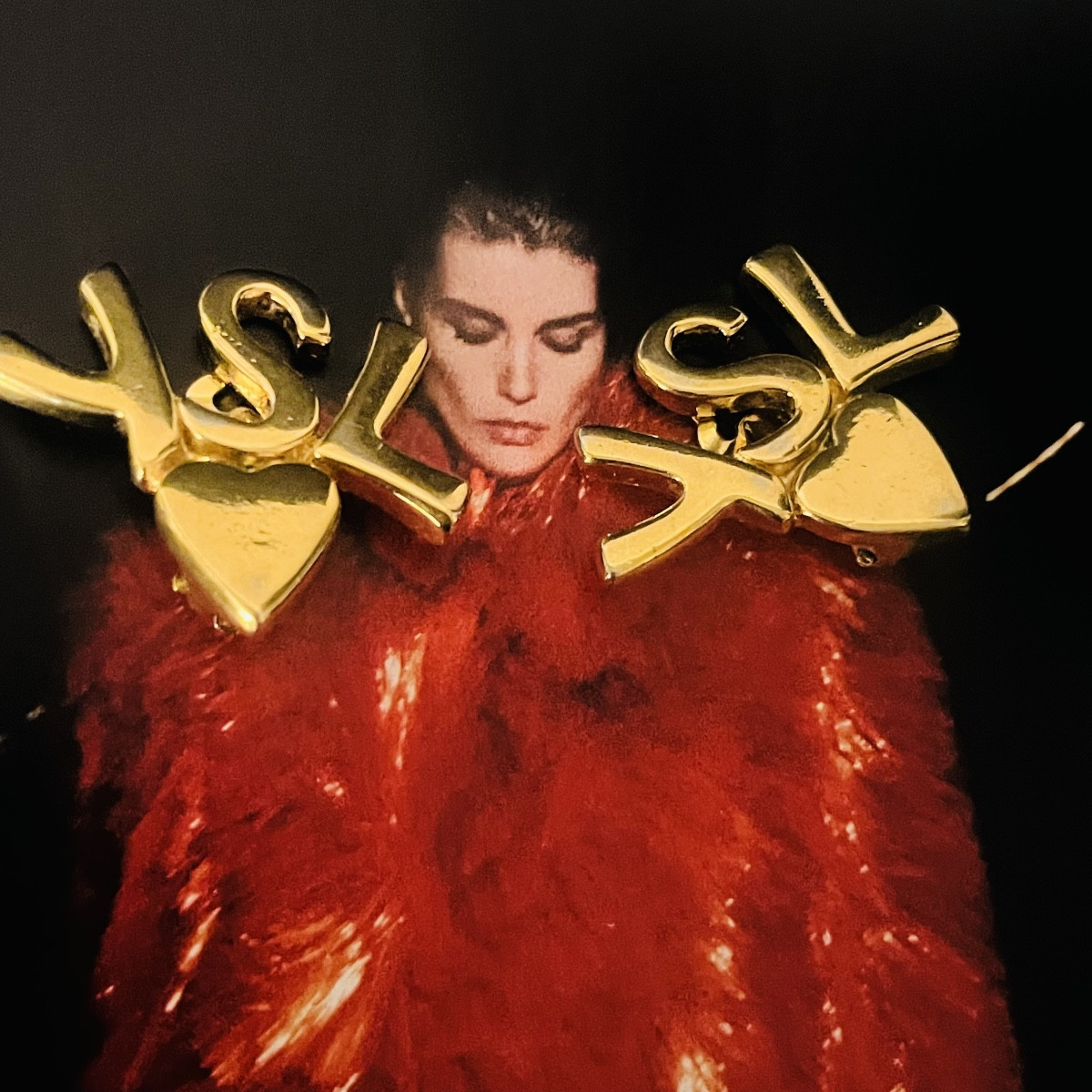 Yves Saint Laurent, Ysl Logo Earrings.-photo-1
