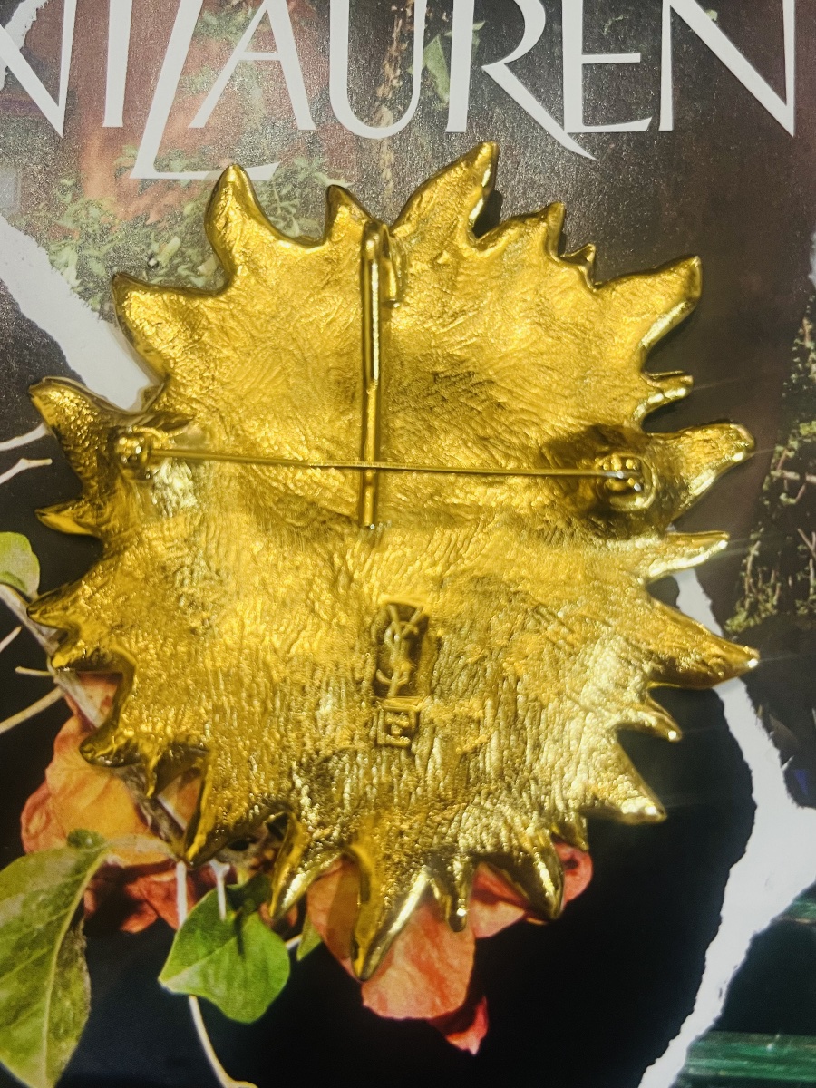 Yves Saint Laurent, Sun Face Brooch .-photo-1