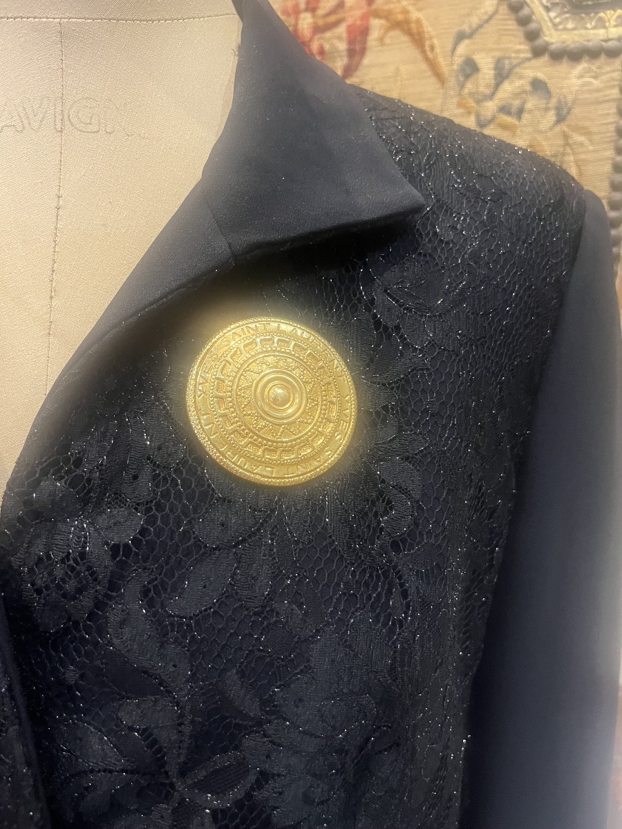 Yves SAINT LAURENT, broche Aztèque 1980-photo-2
