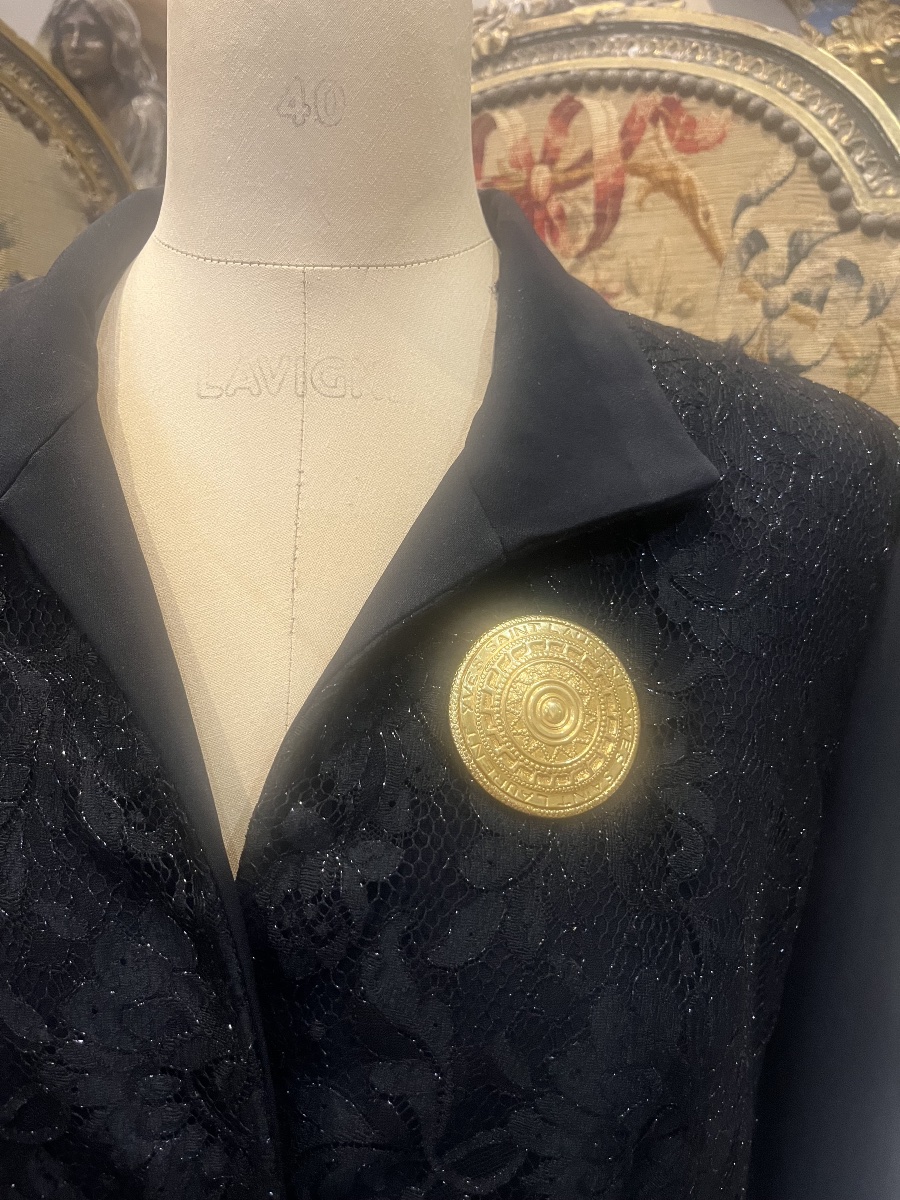 Yves SAINT LAURENT, broche Aztèque 1980-photo-3
