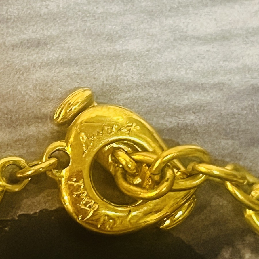 Yves Saint Laurent, Gold And Crystal Necklace, Circa 1980.-photo-3