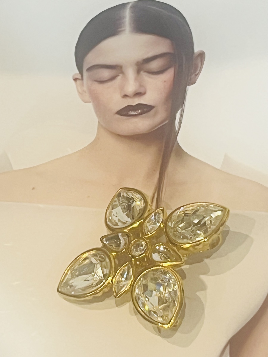 Yves SAINT LAURENT, broche pendentif, années 1990-photo-3