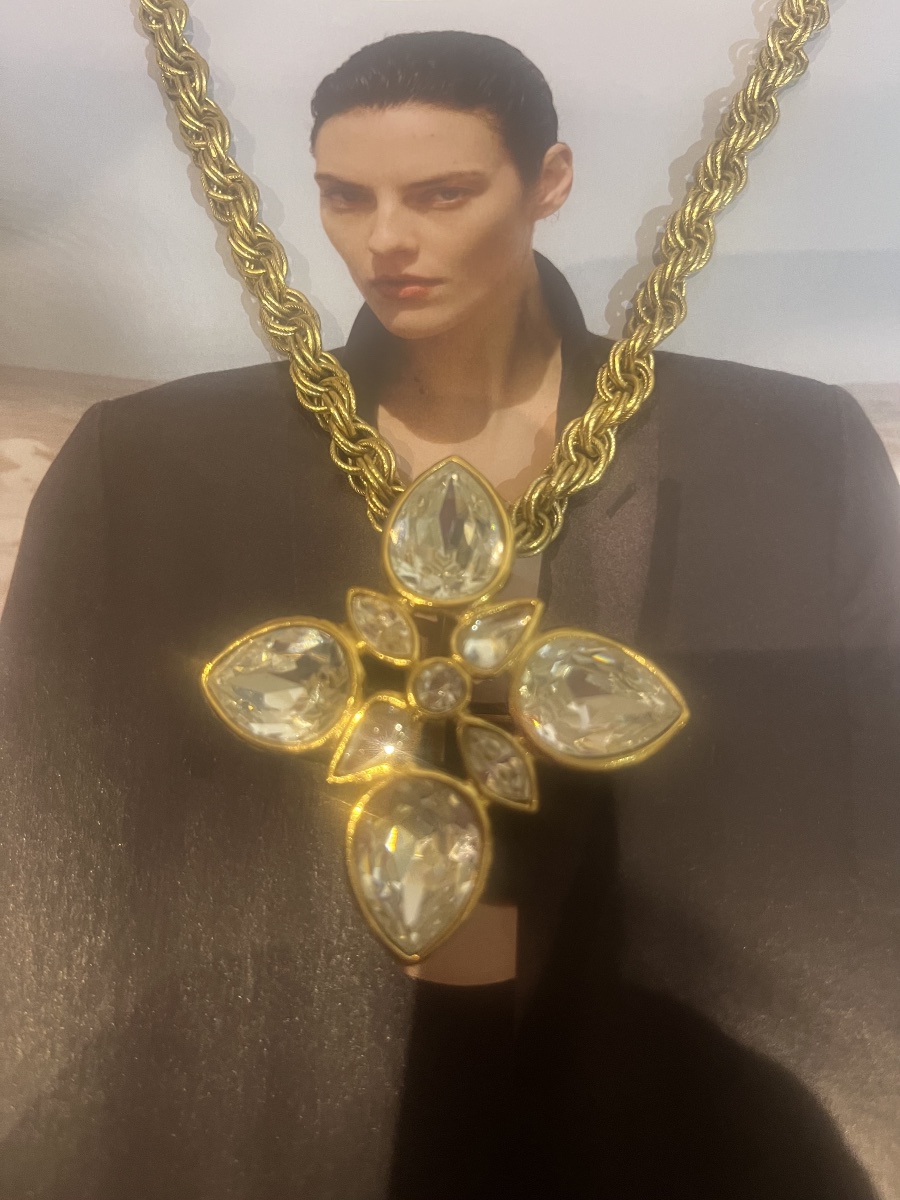 Yves SAINT LAURENT, broche pendentif, années 1990-photo-3