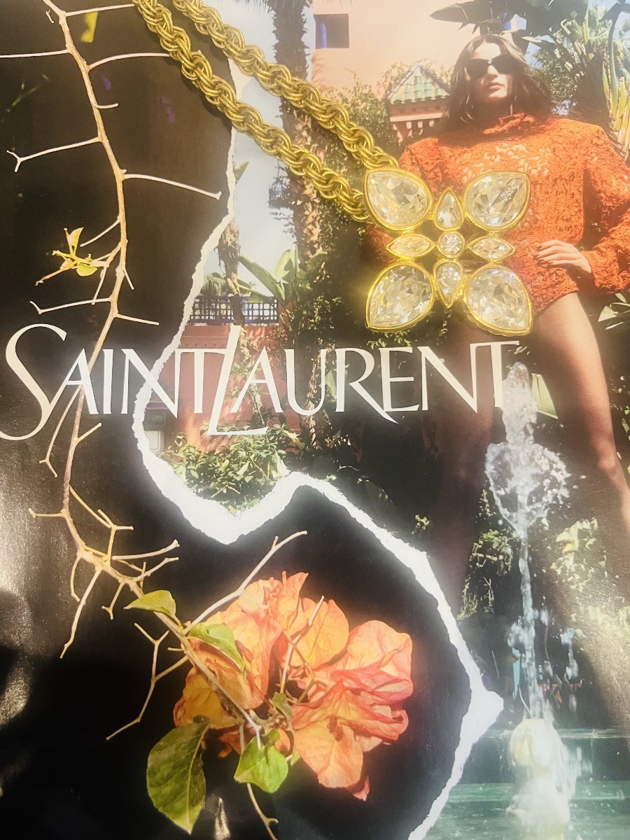 Yves SAINT LAURENT, broche pendentif, années 1990-photo-4