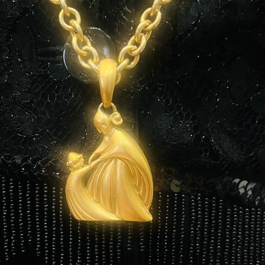 Lanvin, "jeanne Lanvin And Her Daughter" Necklace, 1980. -photo-4