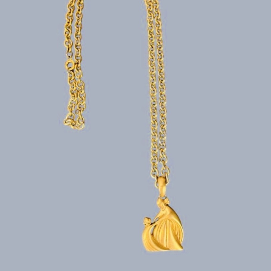 Lanvin, "jeanne Lanvin And Her Daughter" Necklace, 1980. -photo-1