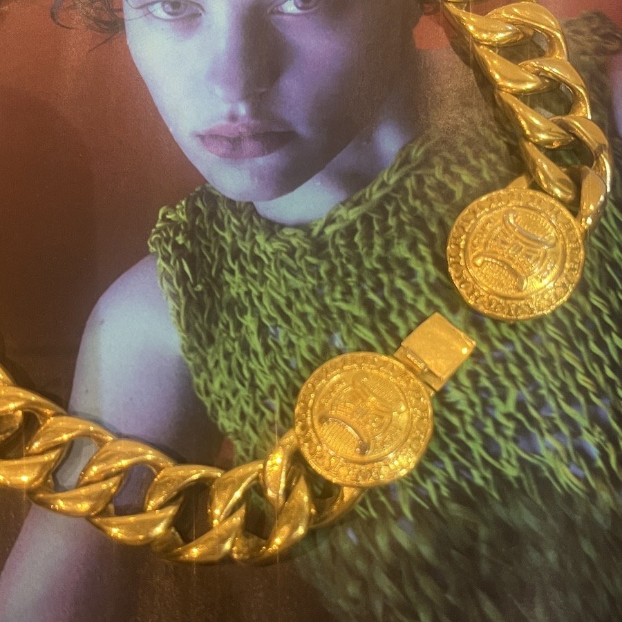 CELINE Paris , collier ras du cou 1991-photo-6