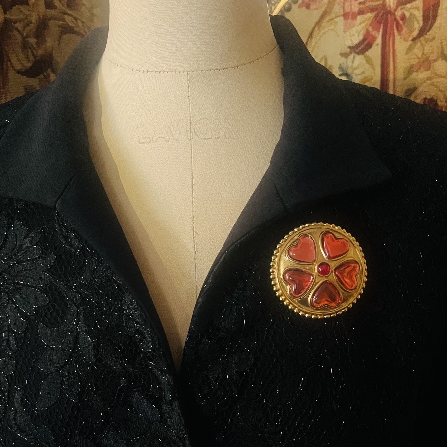 Ysl. Yves Saint Laurent, Pendant Brooch, Circa 1980.-photo-2