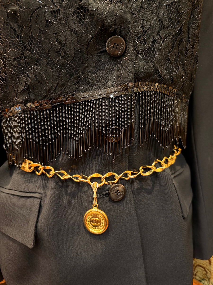 CHANEL, ceinture en métal doré circa 1990-photo-4