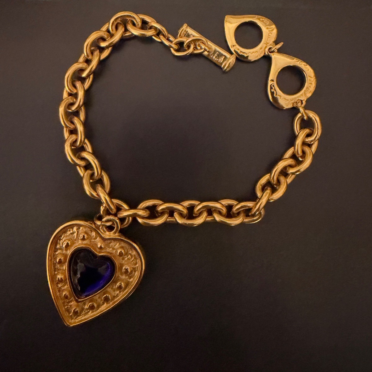 Yves Saint Laurent, Ysl. Heart-shaped Bracelet, Circa 1980–1990.-photo-2