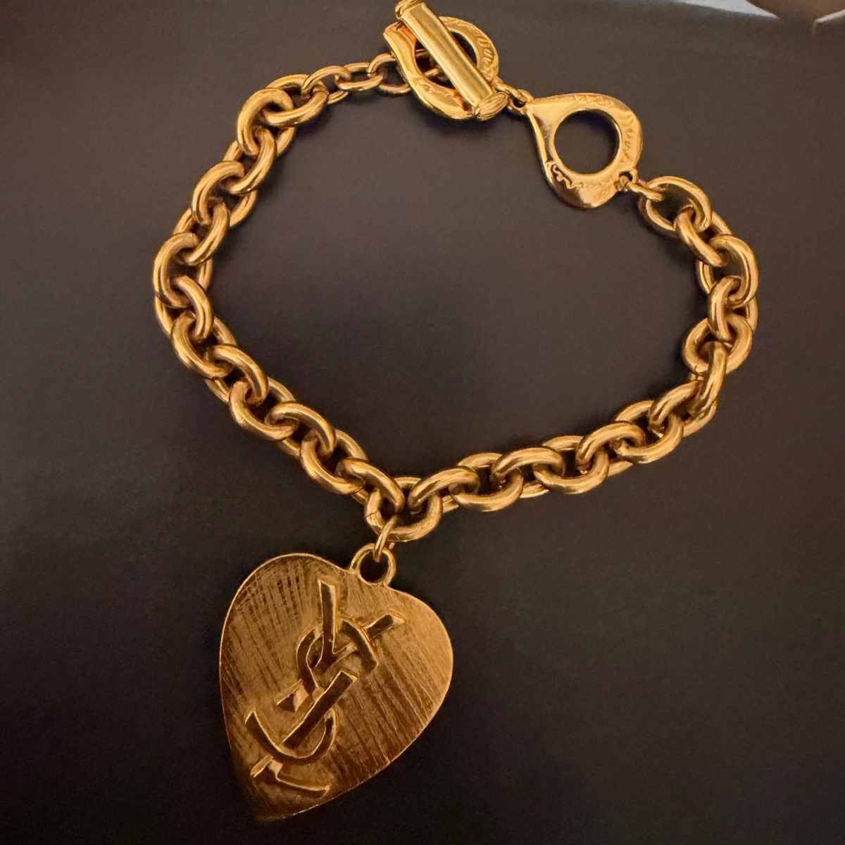 Yves Saint Laurent, Ysl. Heart-shaped Bracelet, Circa 1980–1990.-photo-3
