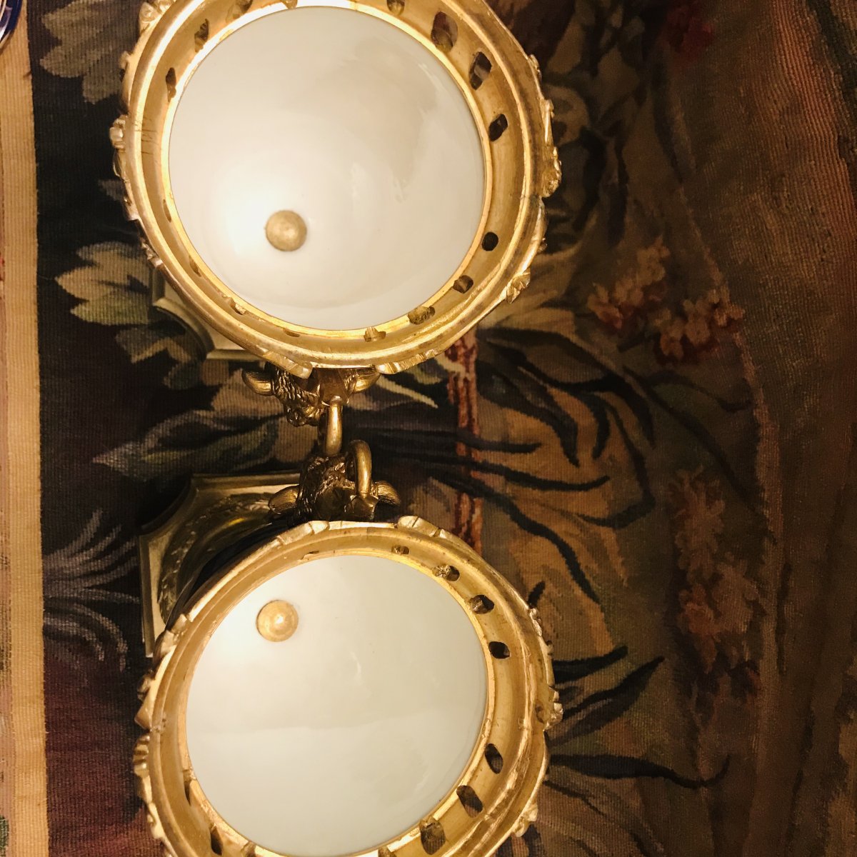Paire De Vases Couverts Porcelaine -photo-2