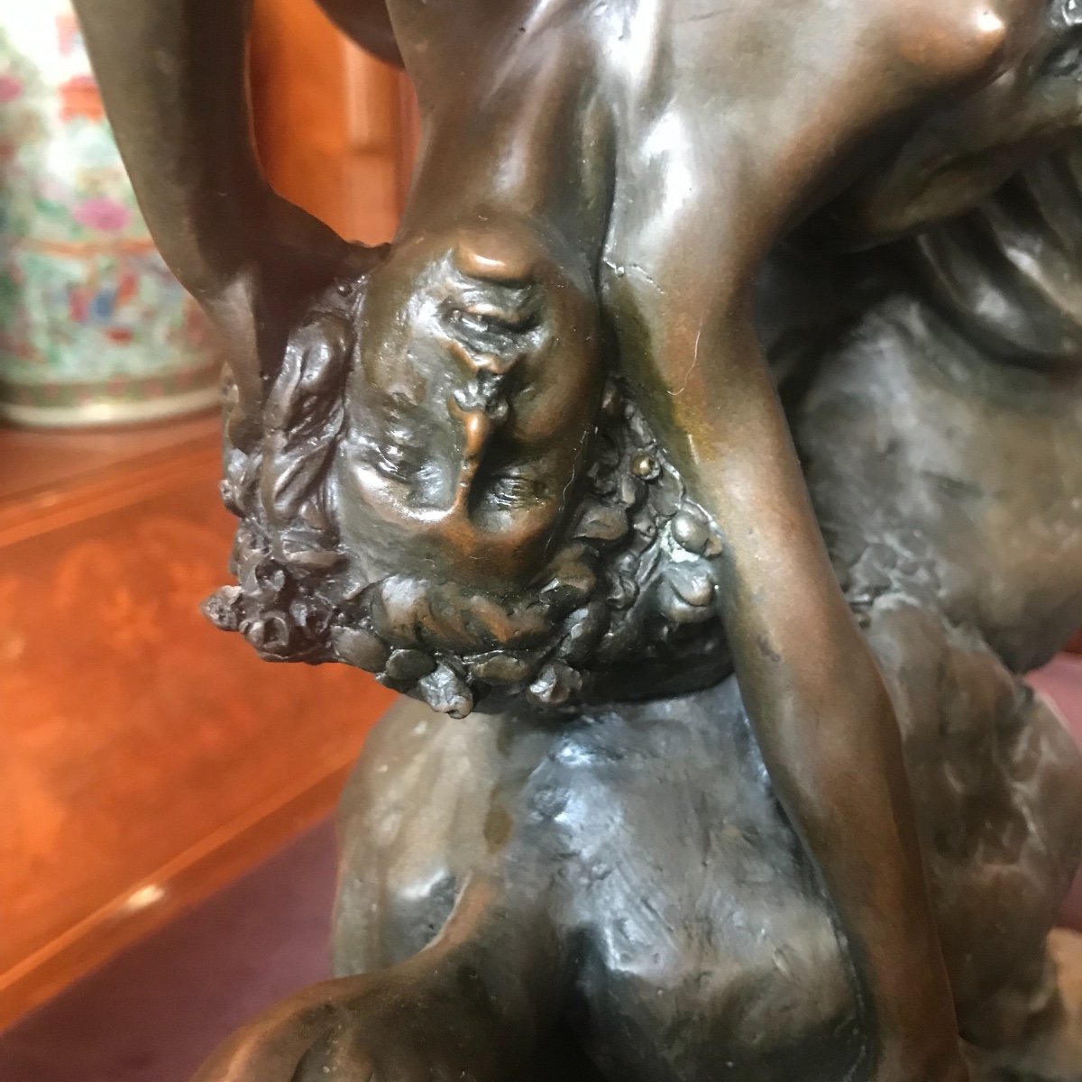 Bronze De C. Baibert (xix) l'Enlèvement De Déjanire Par Le Centaure Nessus.-photo-5