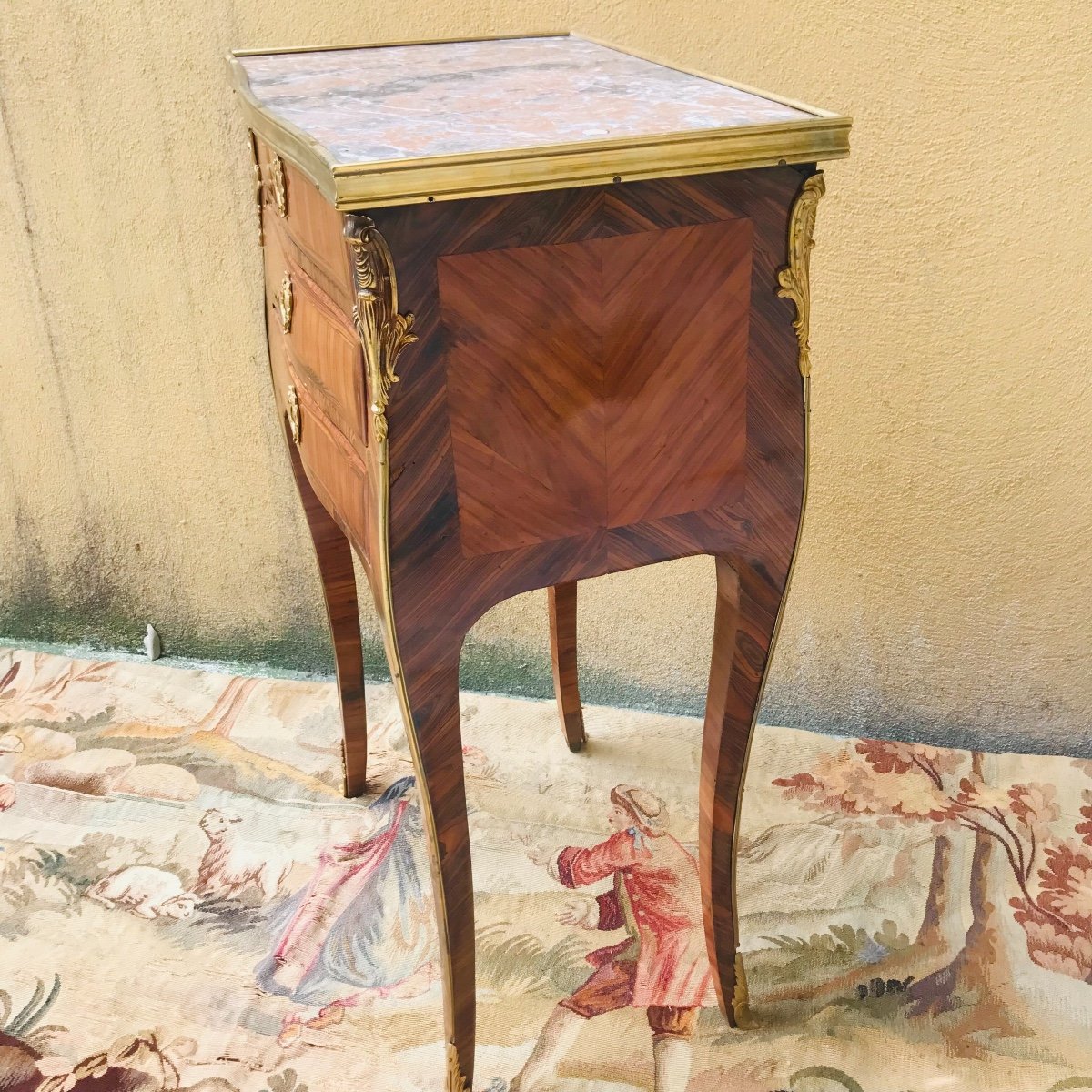 Petite Table Chiffonnière d'époque Louis XV-photo-1