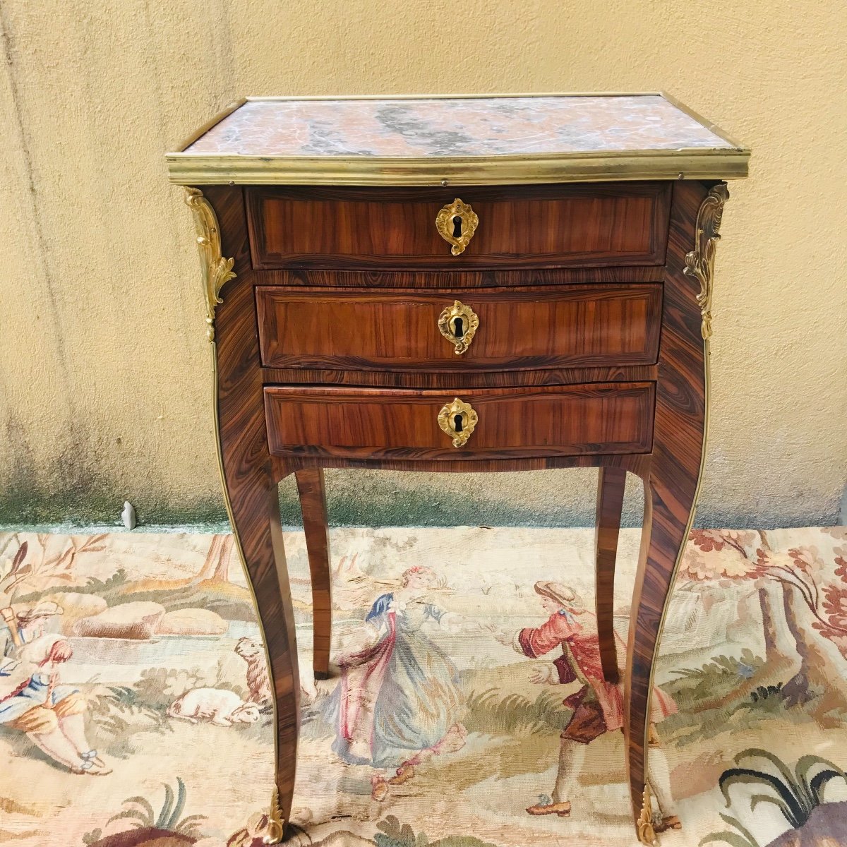 Petite Table Chiffonnière d'époque Louis XV