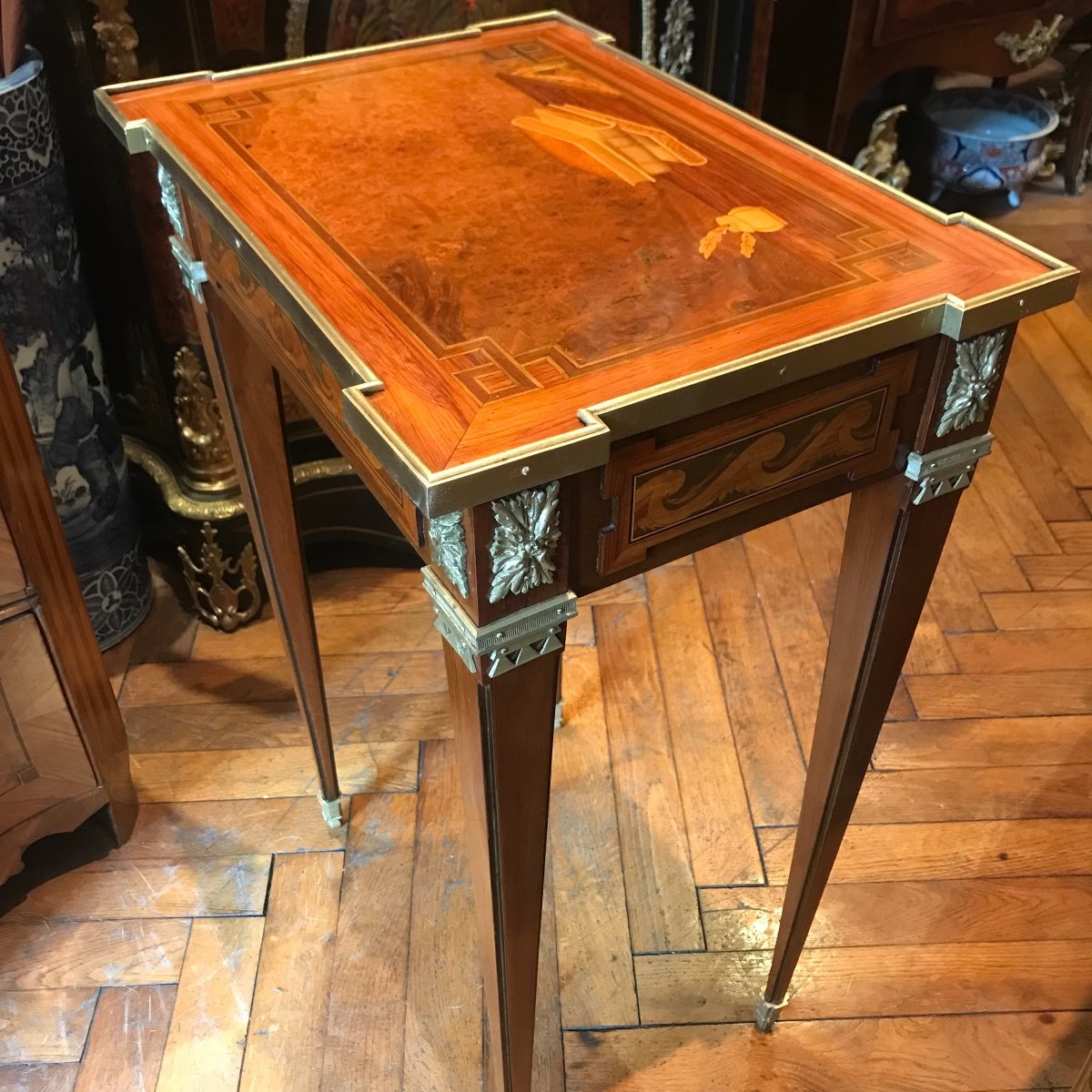 Table  de salon dite table à Glissière.-photo-2