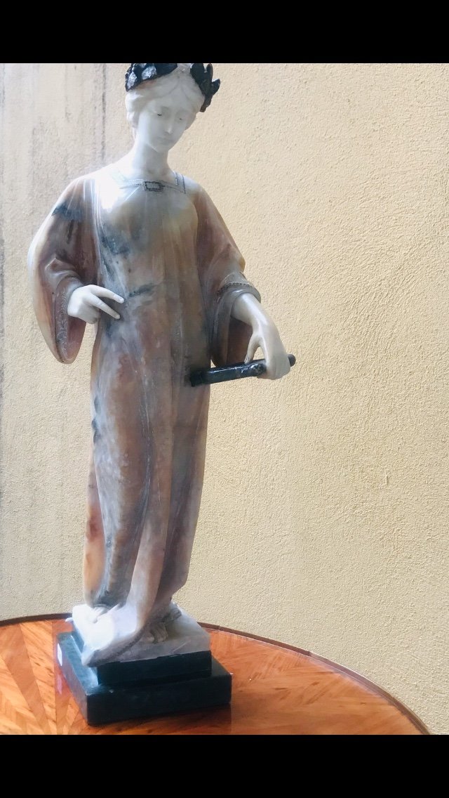 Sculpture Sapho à la lyre.-photo-3