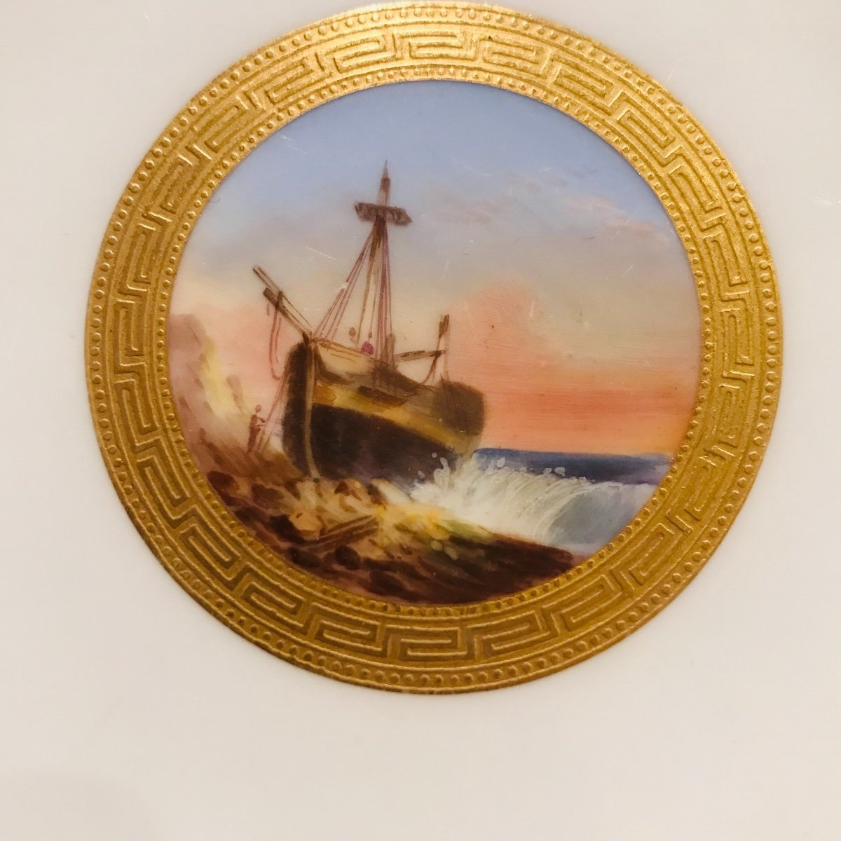 Minton, Assiettes En Porcelaine, XIXe siècle.-photo-4