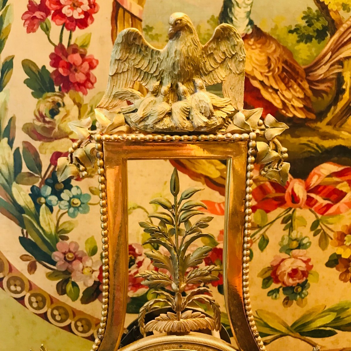 Pendule Squelette en bronze  directoire, d'époque XVIII ème siècle.-photo-1