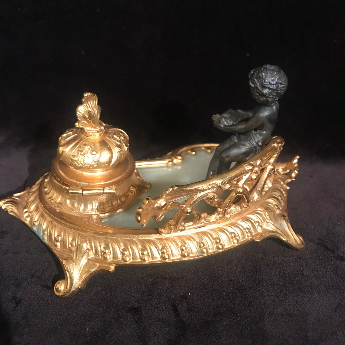 Nécessaire De Bureau En Bronze, Napoléon III -photo-3