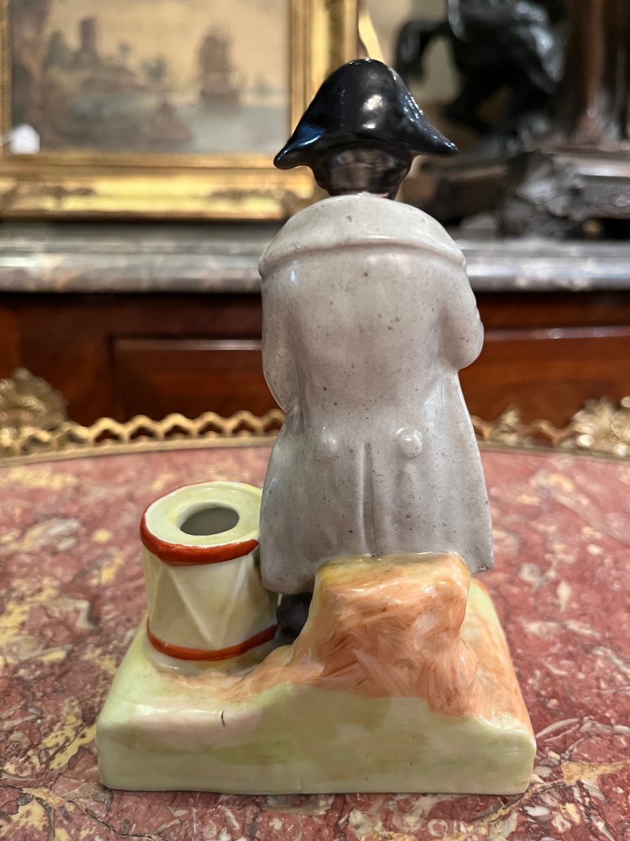 Napoleon Porcelain Inkwell Old Paris-photo-3